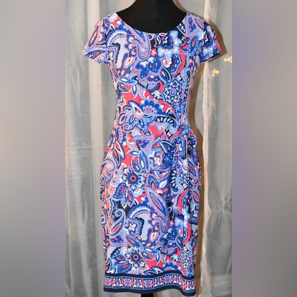 Talbot Bold Colourful Pattern Dress Size Small - Picture 10 of 11